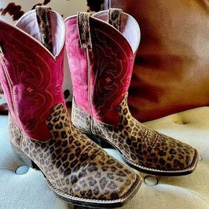 Ariat Kids QuickDraw boots Leopard